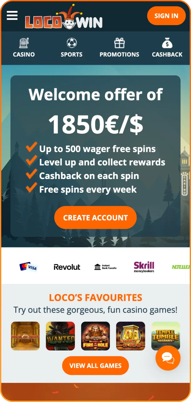 Come and win now at Locowin.