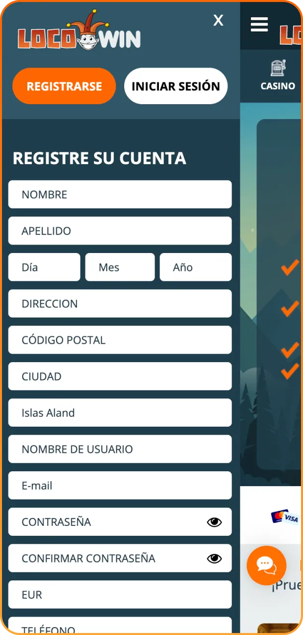 Regístrate y recoge tus ganancias ahora en Locowin.