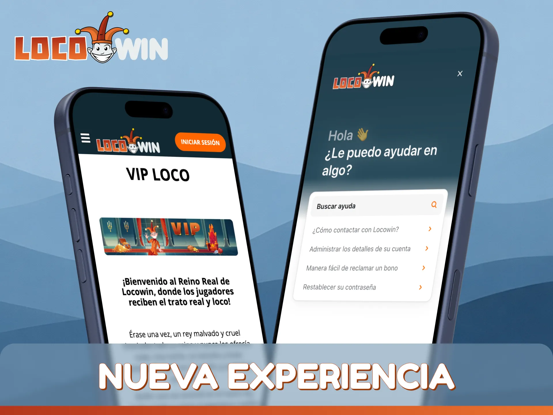 Prueba una nueva experiencia con la aplicación móvil LocoWin en tu teléfono inteligente.