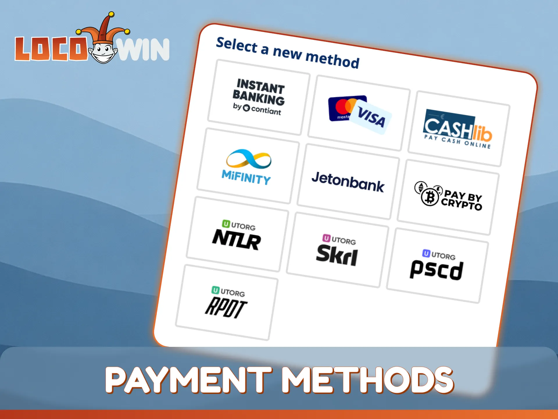 Check the variety of LocoWin mobile payment methods for fast transactions.