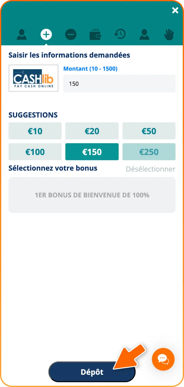 Veuillez compléter les étapes de sécurité pour confirmer le paiement de votre dépôt LocoWin.