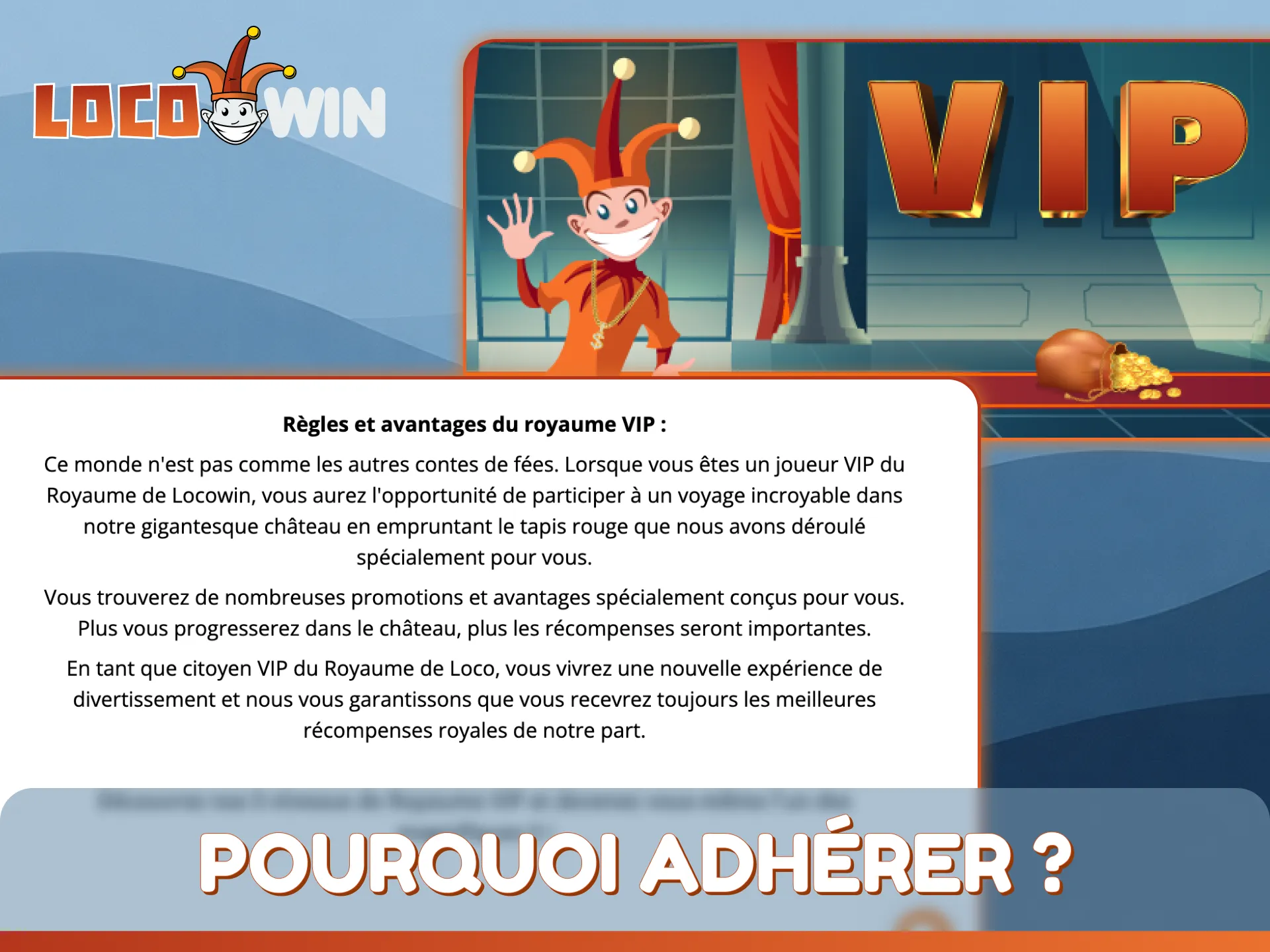 Découvrez des privilèges uniques et pourquoi rejoindre le Club VIP LocoWin dès aujourd'hui.